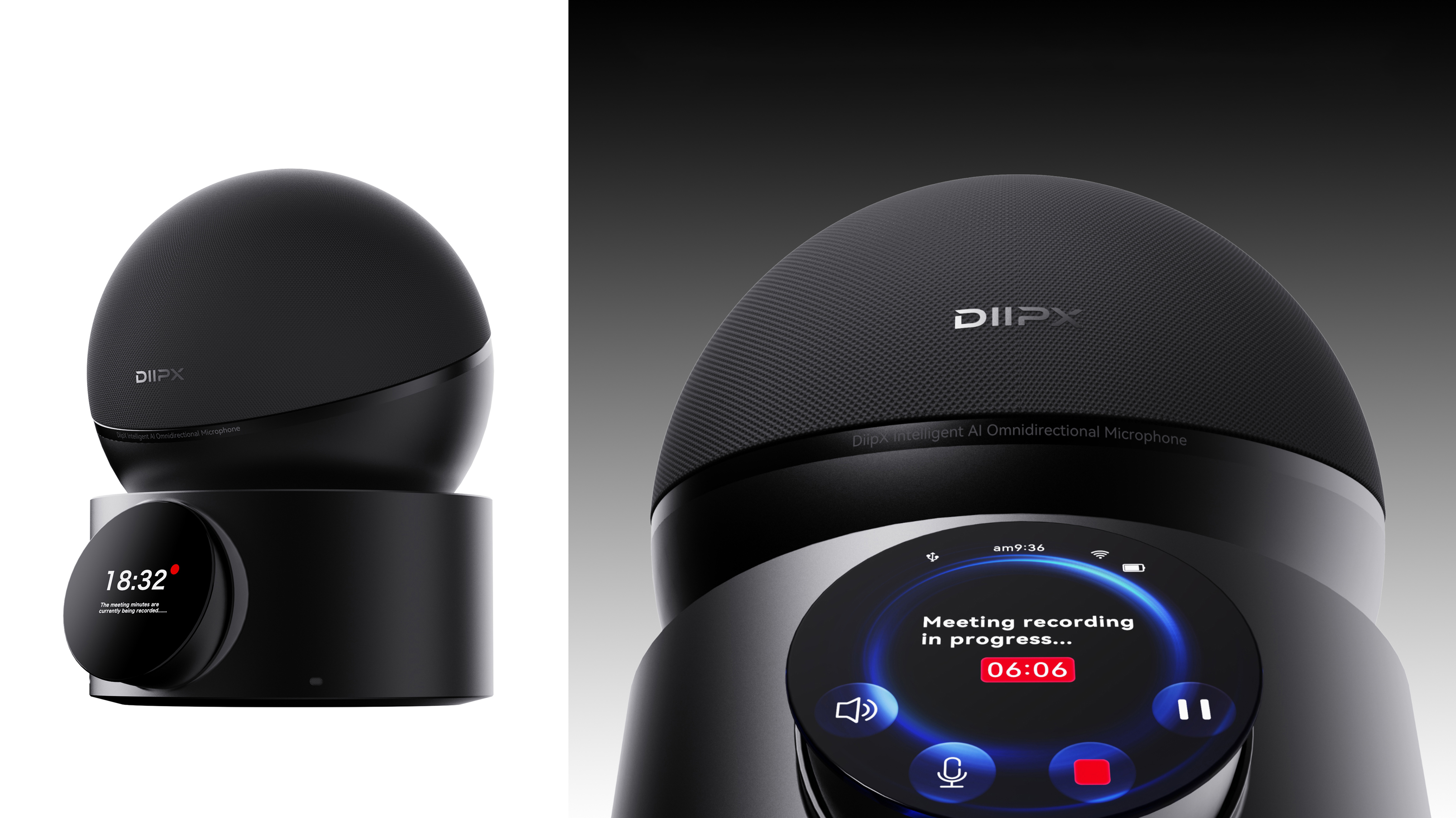 DeskHub D20 interface render
